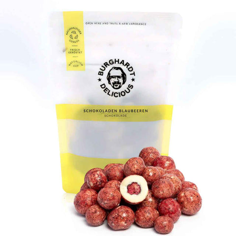 Schokoladen-Blaubeeren