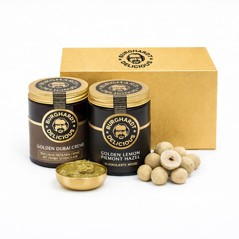 Burghardt Duo Gold Box - Lemon & Dubai Creme