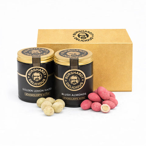 Burghardt Duo Gold Box - Lemon Hazel & Blush Almonds