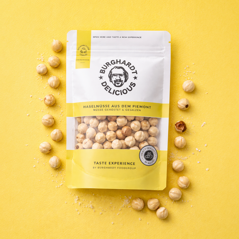 Haselnüsse aus dem Piemont - geröstet und gesalzen