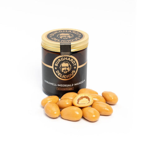 Karamell Meersalz Mandeln 85 g - Burghardt Delicious