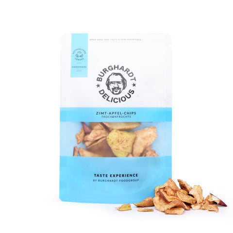 Zimt-Apfel Chips getrocknet