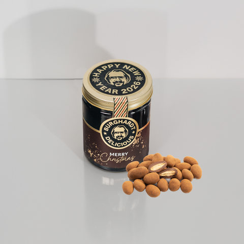 Weihnachts Geschenkbox Gourmet & Wein Genuss (4 Glasdosen + Champagner) - Burghardt Delicious